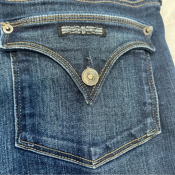 Hudson stretchy Blue Flare Wide Leg Denim jeans size 31 - Picture 2 of 10